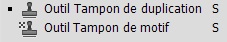 La palette des outils de photoshop Duplic10