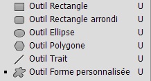 La palette des outils de photoshop Forme11