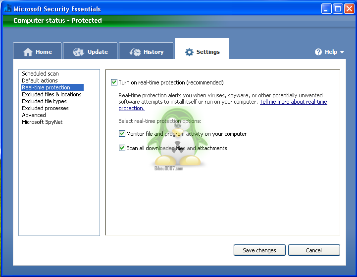 Tuto de microsoft security essentials Mse1210