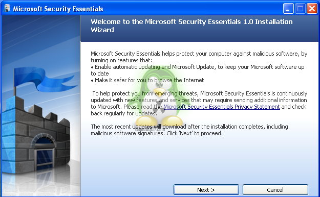 Tuto de microsoft security essentials Mse210