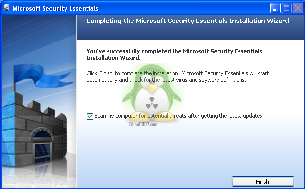 Tuto de microsoft security essentials Mse610