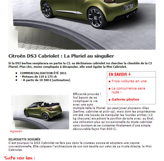 2012 - [DECLINAISON] Citroën DS3 découvrable [A56] - Page 11 5013