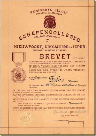 Médaille des Trois Cités Diplom11