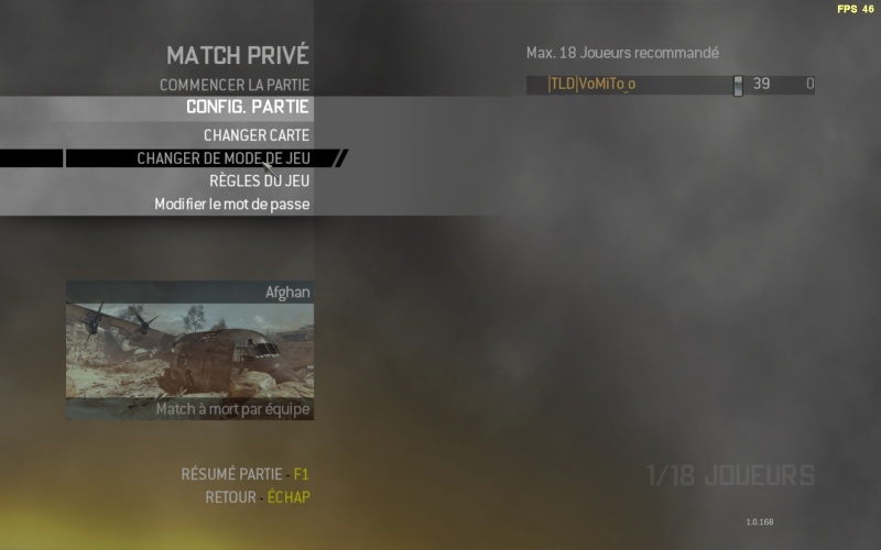 Lancer un match priv entre TLDiens Codmw227