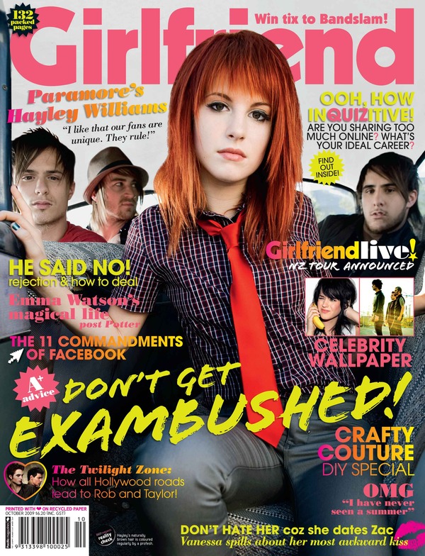 Paramore en la portada de girlfriend 26045710