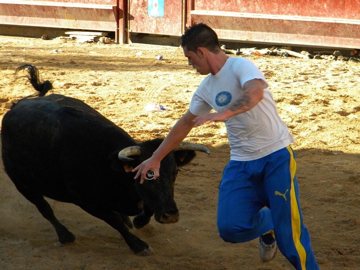 BREA DE ARAGÓN (ZARAGOZA) SESIÓN DE VAQUILLAS DE  KIKE DOMINGUEZ 422