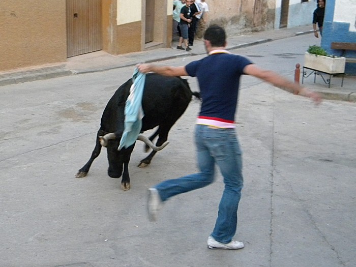 ARANDIGA (ZARAGOZA) SESIÓN DE VAQUILLAS DE "EL RUISEÑOR" Rscn0214