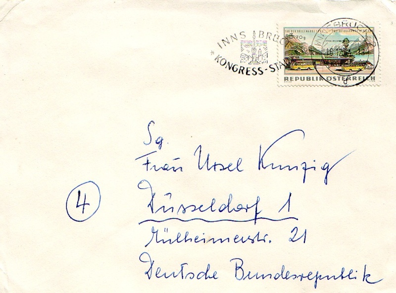 stempel - Sammlung Bedarfsbriefe Österreich ab 1945 196410