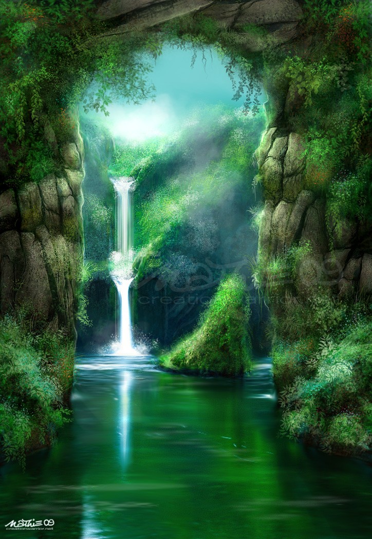 Of Might and Magic: Mother's Heart Forest Waterf10