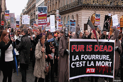 [MANIFESTATION] Contre la fourrure à Paris 110