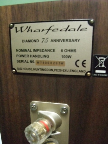 Wharfedale 9.1 Diamond 75th Anniversary Edition (Used) SOLD Dscf0238