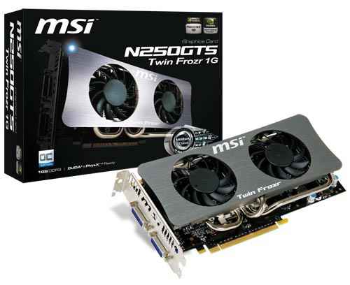 Nová GeForce GTS 250 "Twin Frozr" od MSI Gts25010