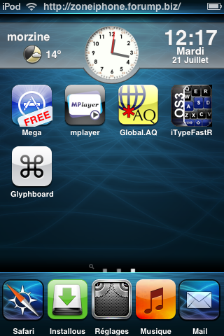 Glyphboard : icônes sur le net 410