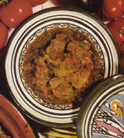 Tajine de poulet aux amandes et au safran Tajine10