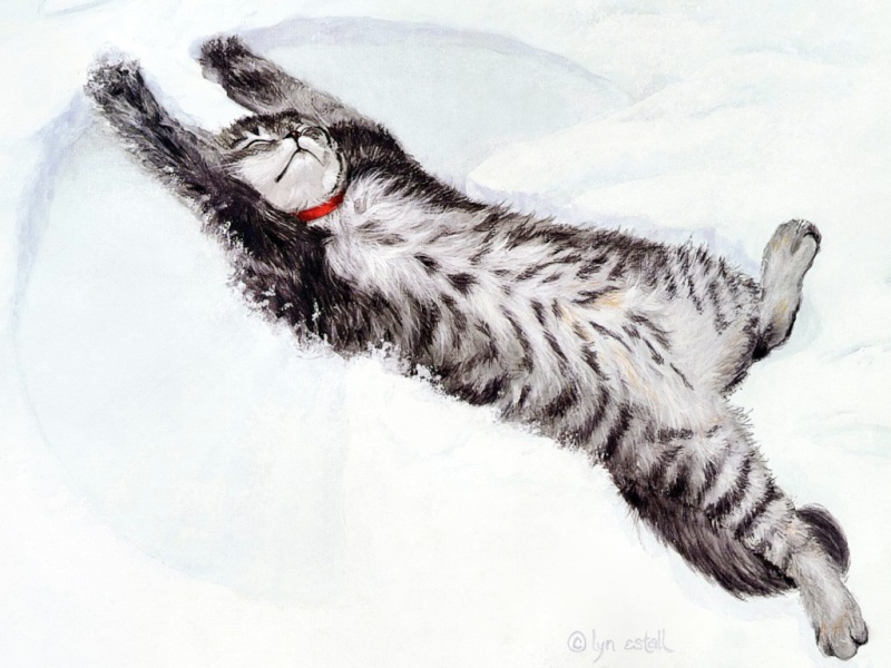 Нарисованные коты Cats-411