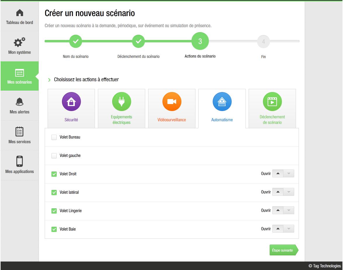 Scenario pour module volets roulants [TA3011/54754]. Screen12