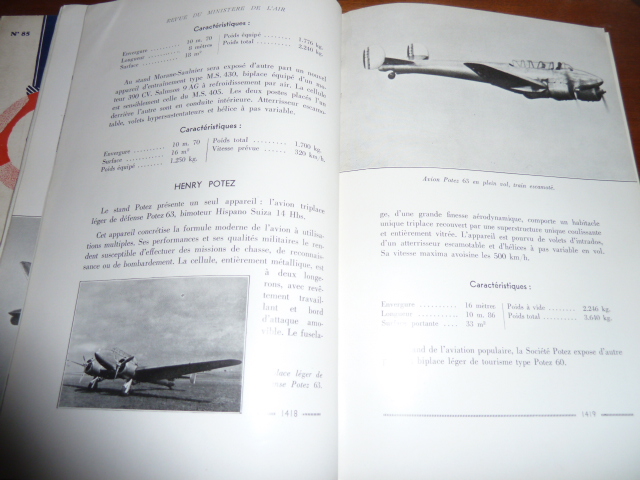 Revues de l'armée de l'air 1936 et du ministère de l'air 1936  33escadre aérienne P1100821