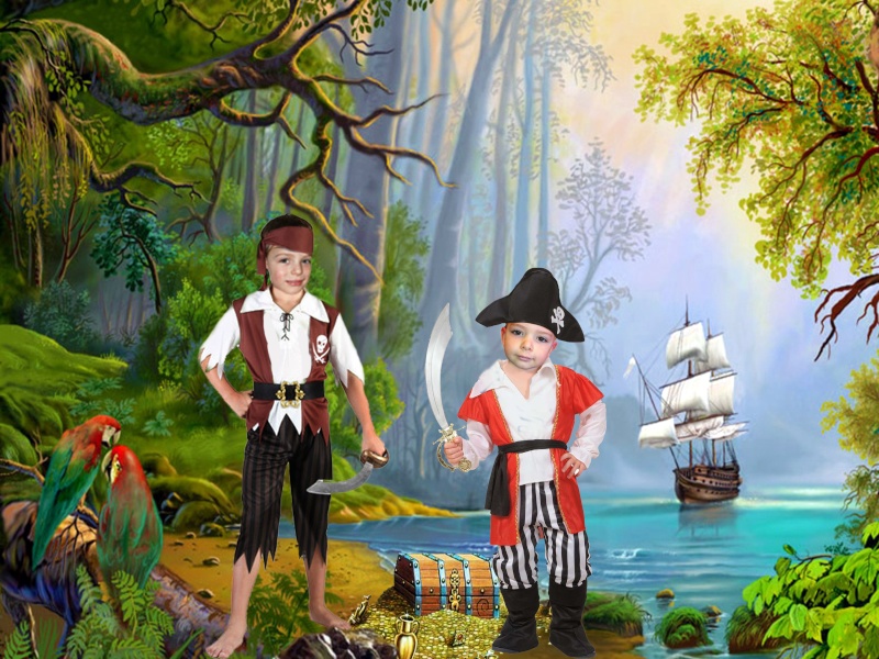 anniversaire pirates pour Noah et Antoine Ostrov10