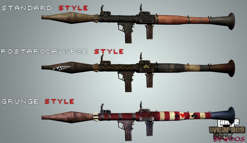 [Large weapons Pack] Nouvelles armes personnalisées Rpg-710