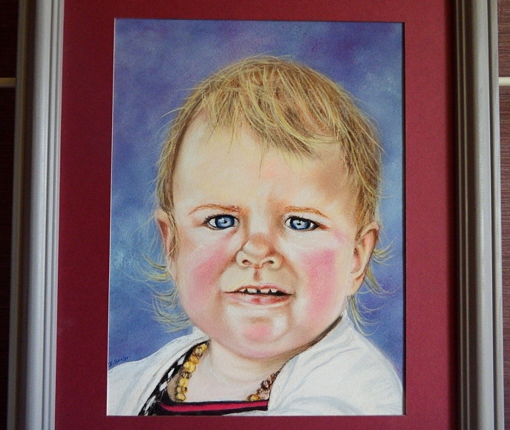 Voilà le Portrait que j'ai fait de ma Petite Fille aux Pastels Morgan18