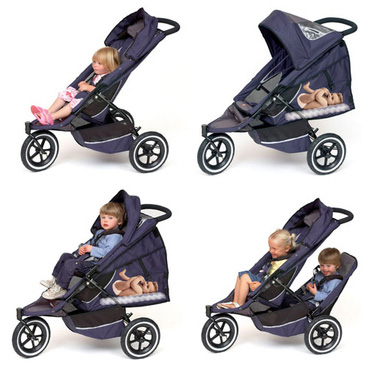 poussette double pour grand et petit