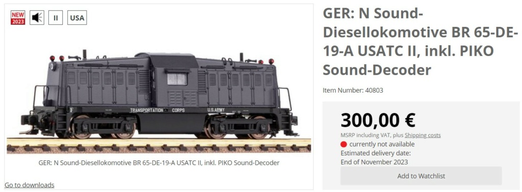 [Piko] - Locomotive diesel 65-DE-19-A USATC (United States Army Transportation Corps) Captur20