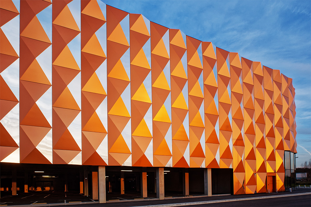 Kinepolis Brétigny-sur-Orge, derniers rayons sur le parking. Kinepo10