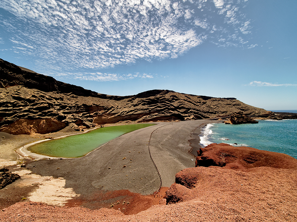 [Paysages]  ☞ Lanzarote, El Golfo, lago verde P4240110