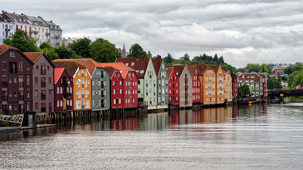 Trondheim, maisons colorées P8040514