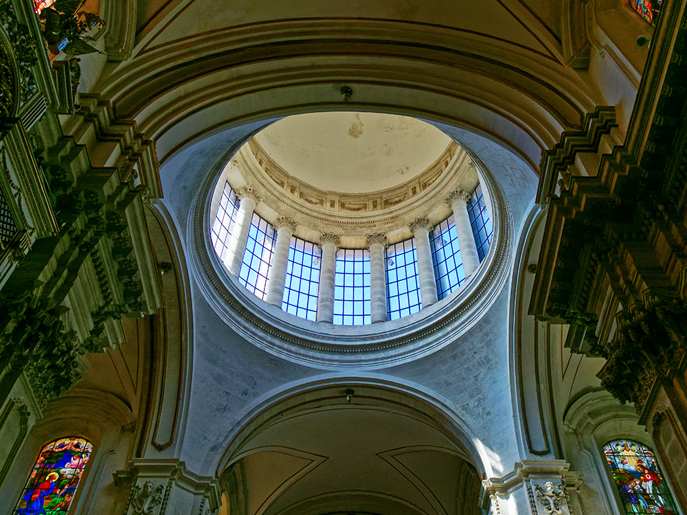 Duomo Saint George à Ragusa, coupole Pa031216