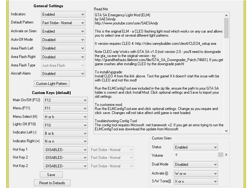 ELM // Activer sirène customisée Elm10