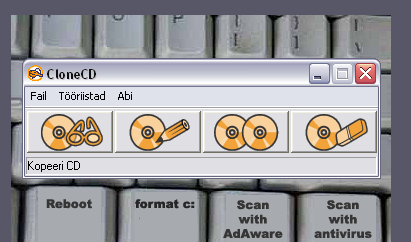 CD kopeerimine ilma kirjutajata Alusta10
