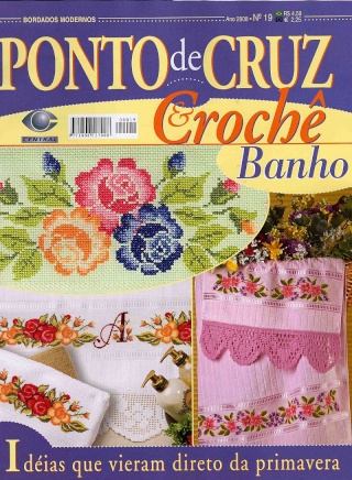 Revista Ponto de Cruz e Croche - Banho N 19 Pxc-1910