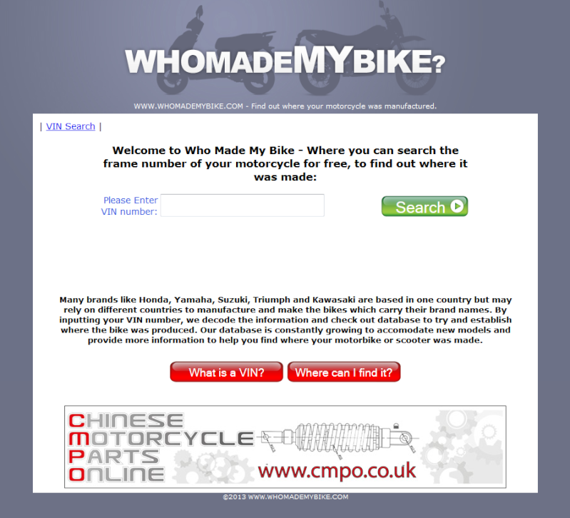Who made my bike? Online Fahrgestellnummer eingeben und mehr wissen! Whomad10