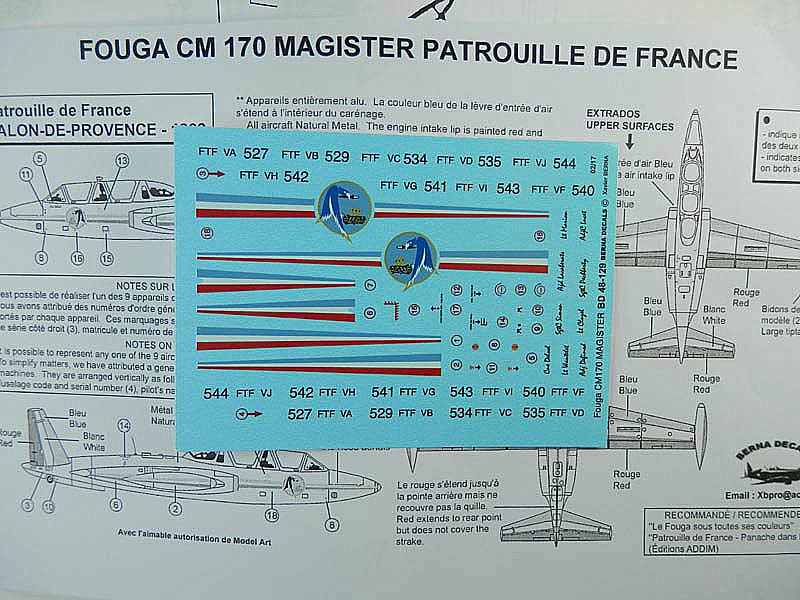 FOUGA MAGISTER 1/48e - FONDERIE MINIATURE Pc210812