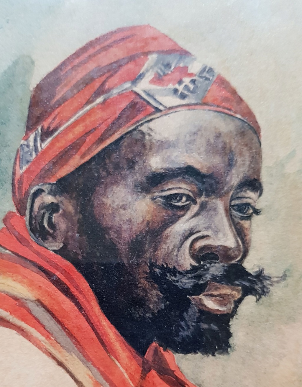 Aquarelle personnage africain 20190410