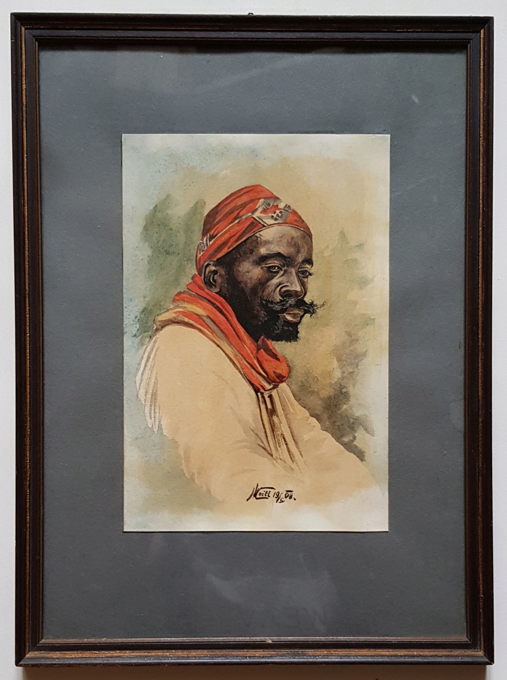 Aquarelle personnage africain 20190412