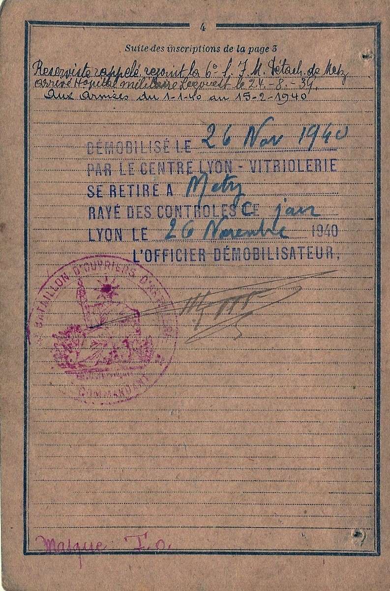 Auguste Krämer, 12e régiment d'aviation de bombardement Livret16