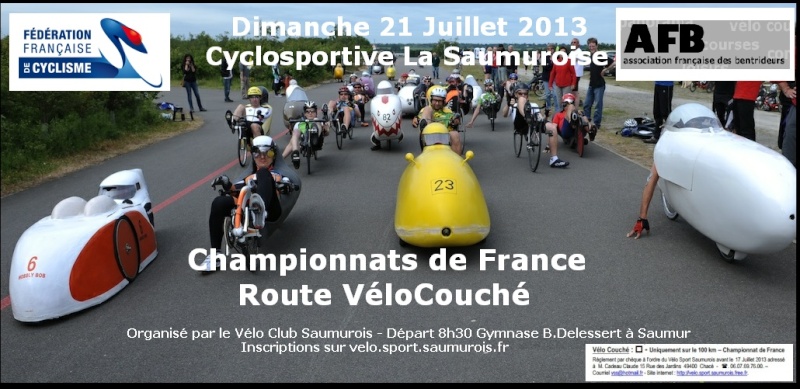 Cyclo La Saumuroise, dim 21 Juillet 2013 - Championnat de France Route FFC Affich11
