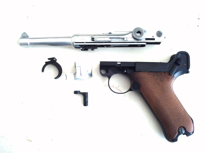 Luger P08 - Décapage, polissage, bleuissage "Zamac" et Aluminium (GSG 92 et airsoft P08 Luger) Pict0110