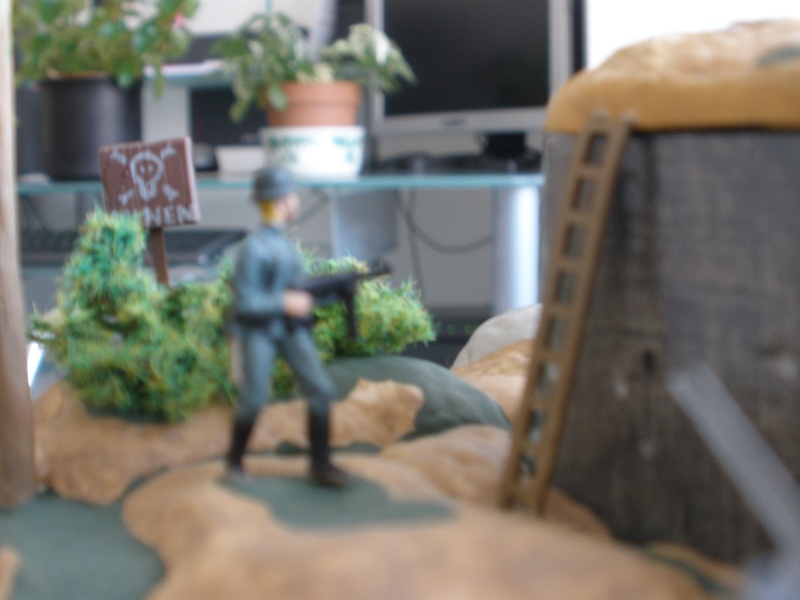 Diorama : bunker allemand attaqué par des paras' américains P6140217