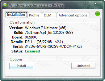 Windows Loader v2.2.1 + Wat Fix Wadpod13