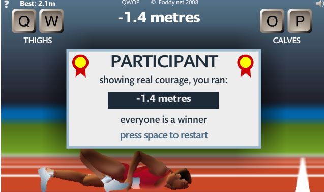 One of the hardest games out there Qwop10