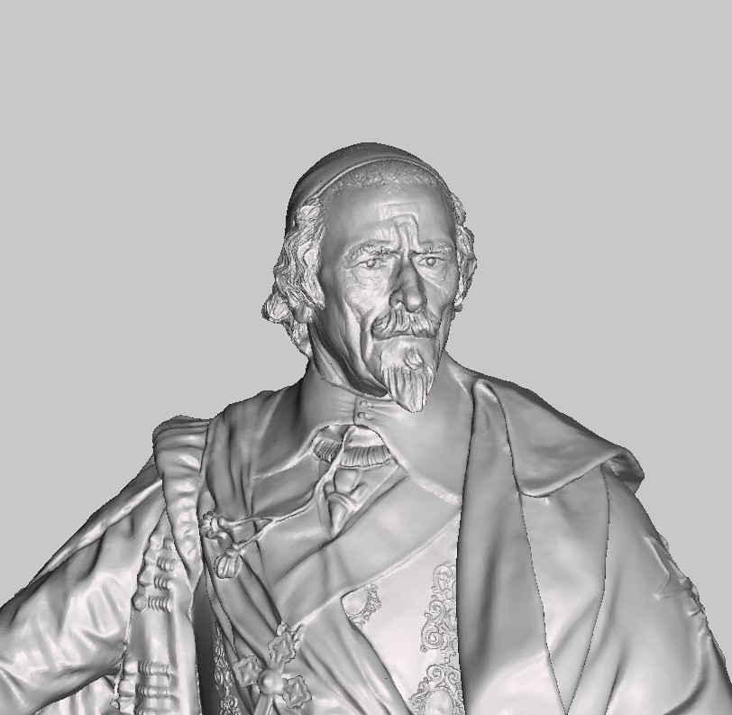 Armand Jean du Plessis Duc de Richelieu Résine 3D ( 12cm ) Terminé Captu142