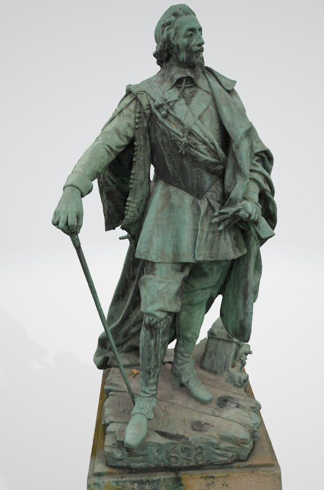 Armand Jean du Plessis Duc de Richelieu Résine 3D ( 12cm ) Terminé Captur76