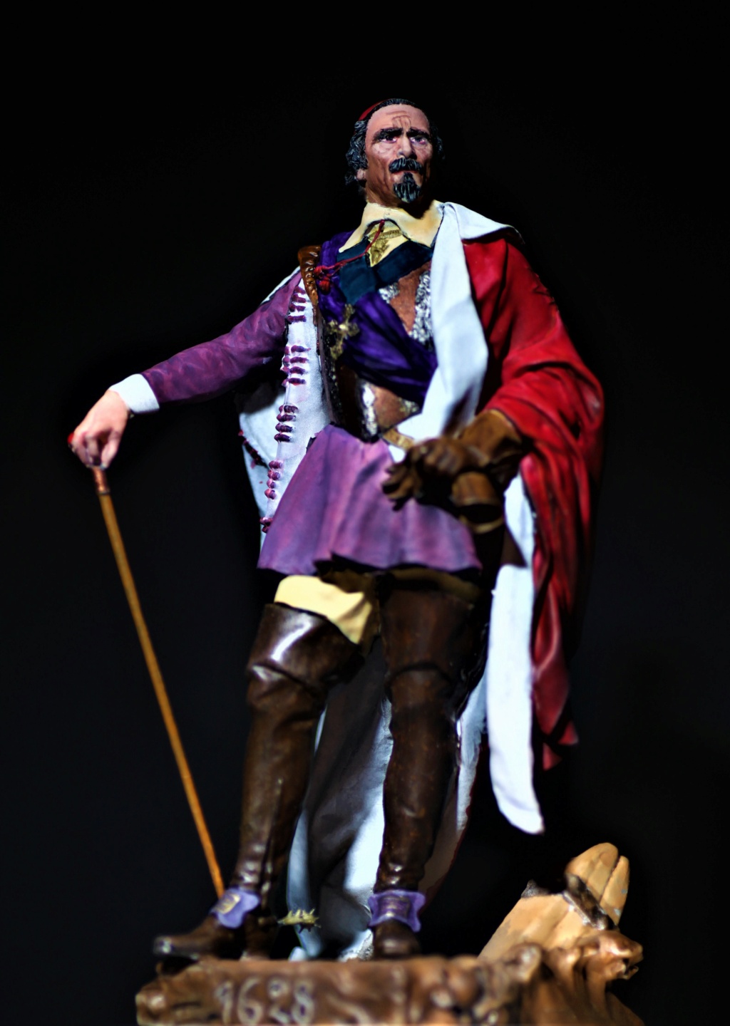 Armand Jean du Plessis Duc de Richelieu Résine 3D ( 12cm ) Terminé Img_9056