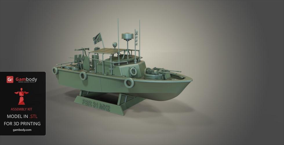 Patrouilleur fluvial PBR MK2 1/35 - Impression 3D personnelle Patrol18