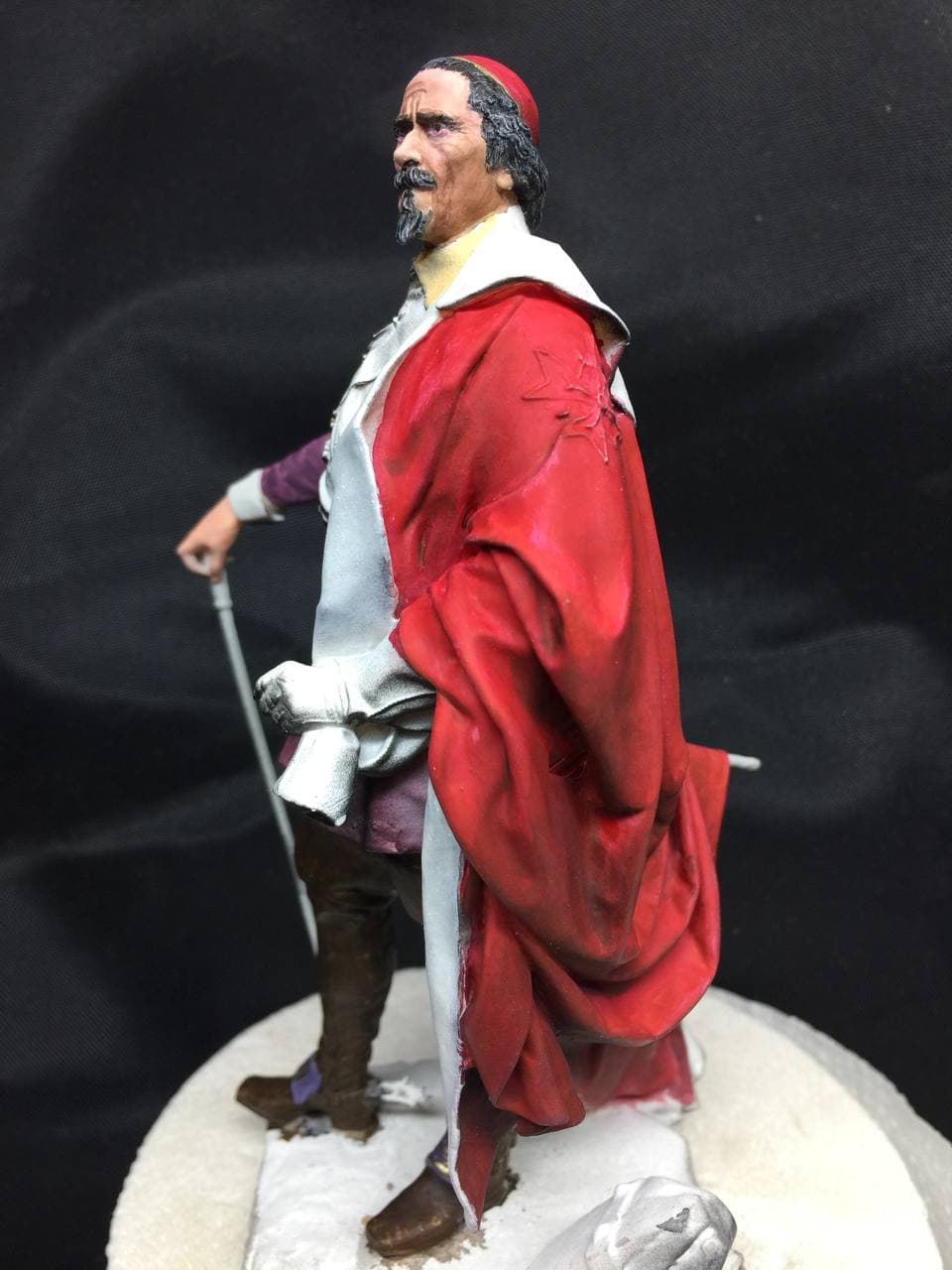 Armand Jean du Plessis Duc de Richelieu Résine 3D ( 12cm ) Terminé Photo_86