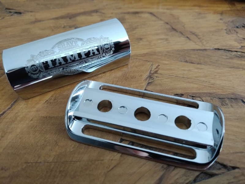 Tampa shave company: Chrome "Heavyweight" Shorty Safety Razor Tampa110