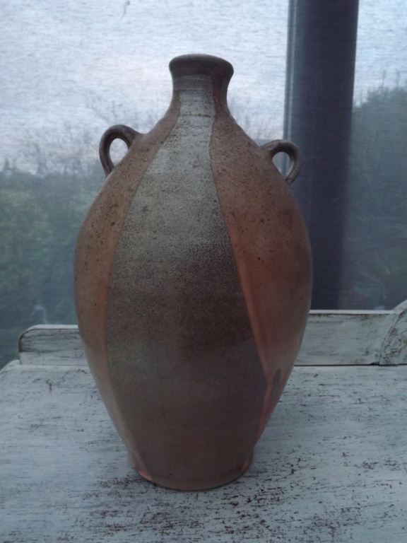 Large unmarked stoneware vase Dscf0412